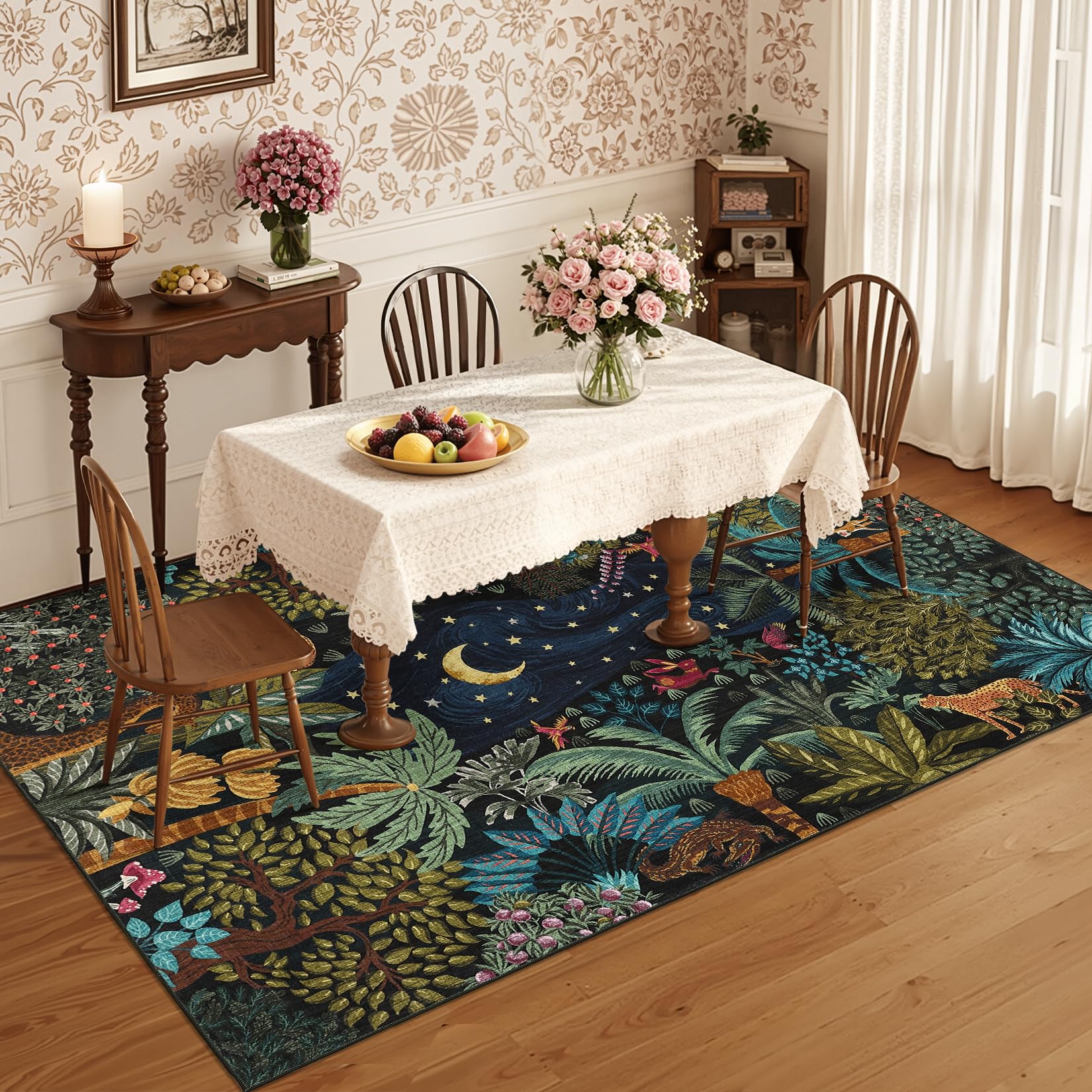 GarveeHome rug in kids playroom demonstrating durability and easy cleanup