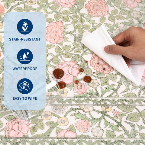 GarveeHome product label and care tags showing washing and maintenance tips