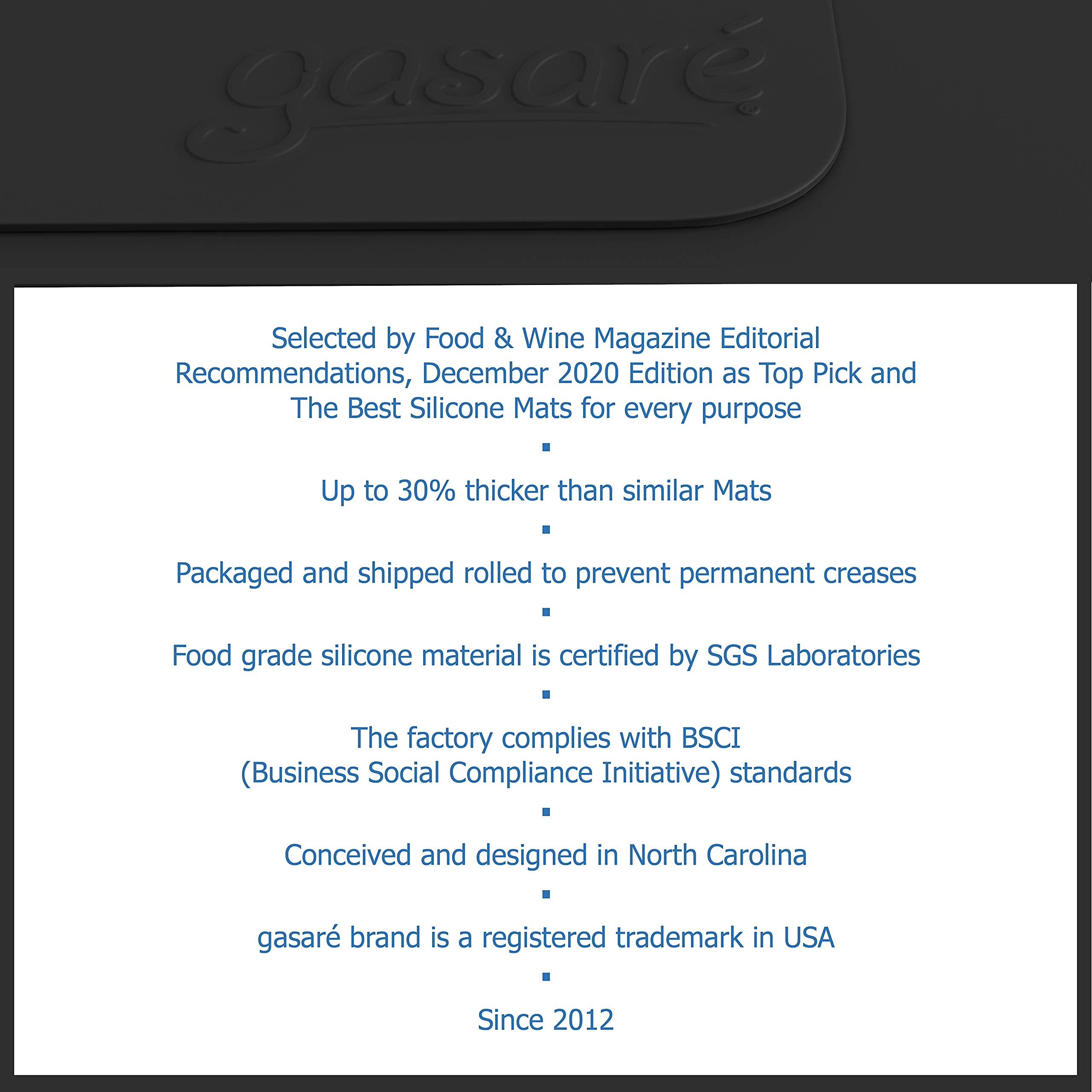 GASARÉ mat under an air fryer demonstrating stability and heat protection benefit