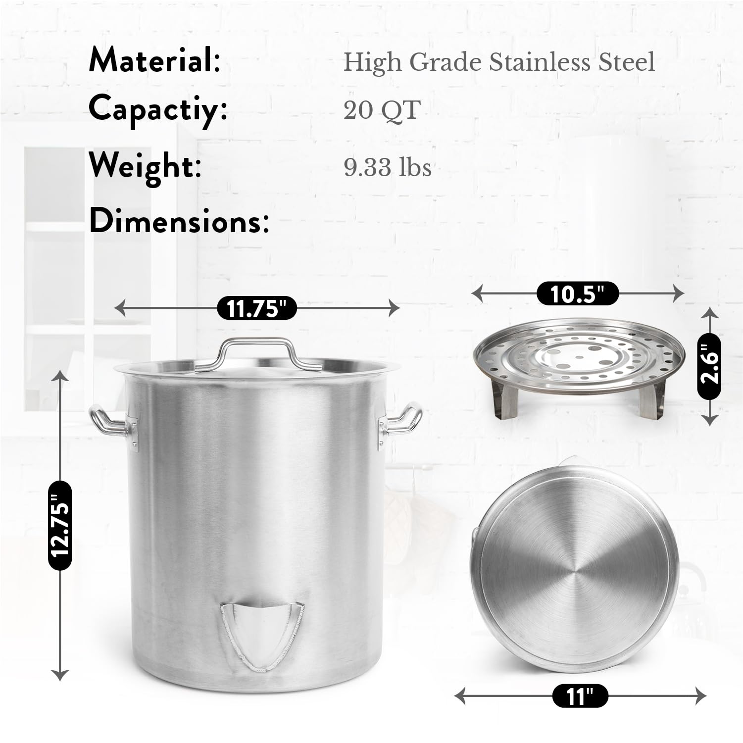 Gas One welded water spout detail for easy topping up during steaming