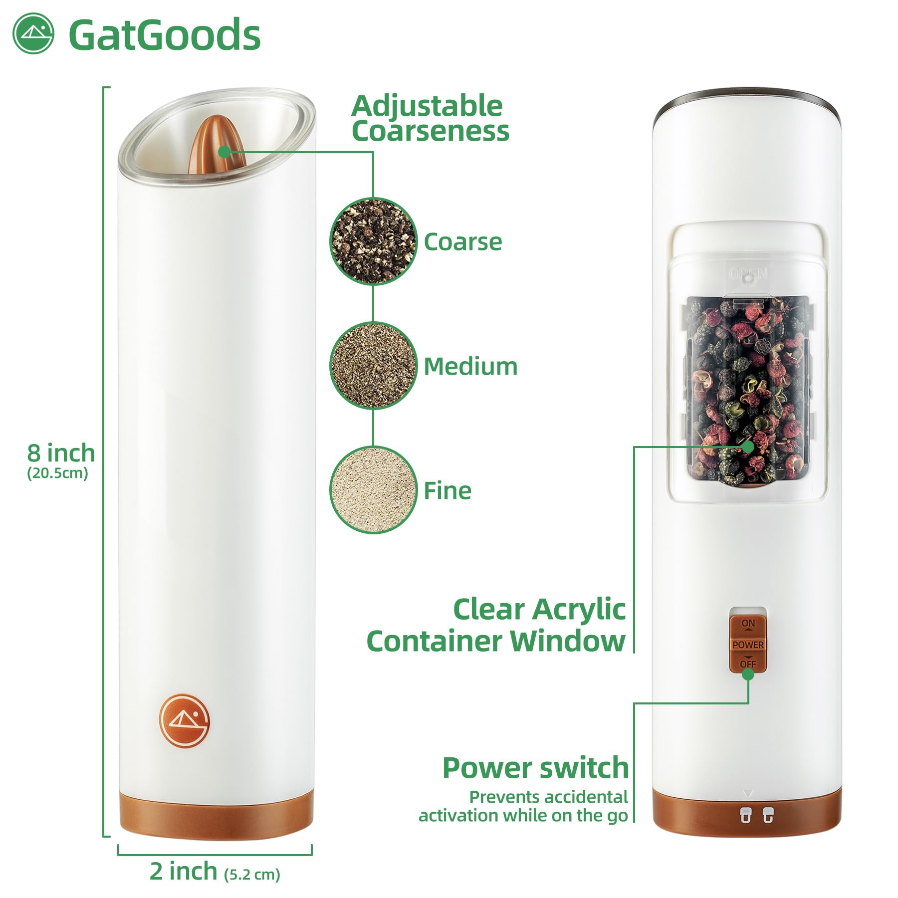 GATGOODS included cleaning brush and manual for easy maintenance