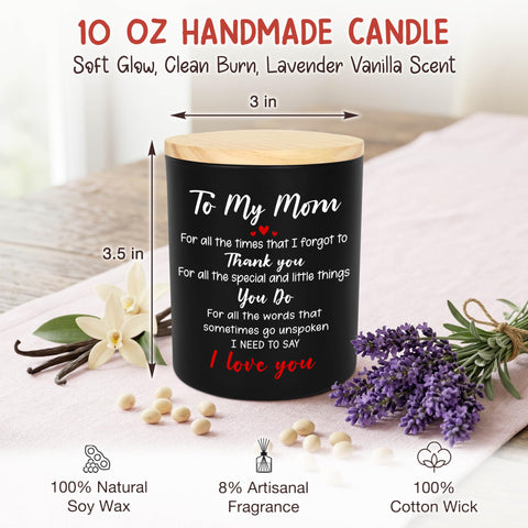 GAUDORA candle lit in bedroom creating relaxing lavender-vanilla ambiance