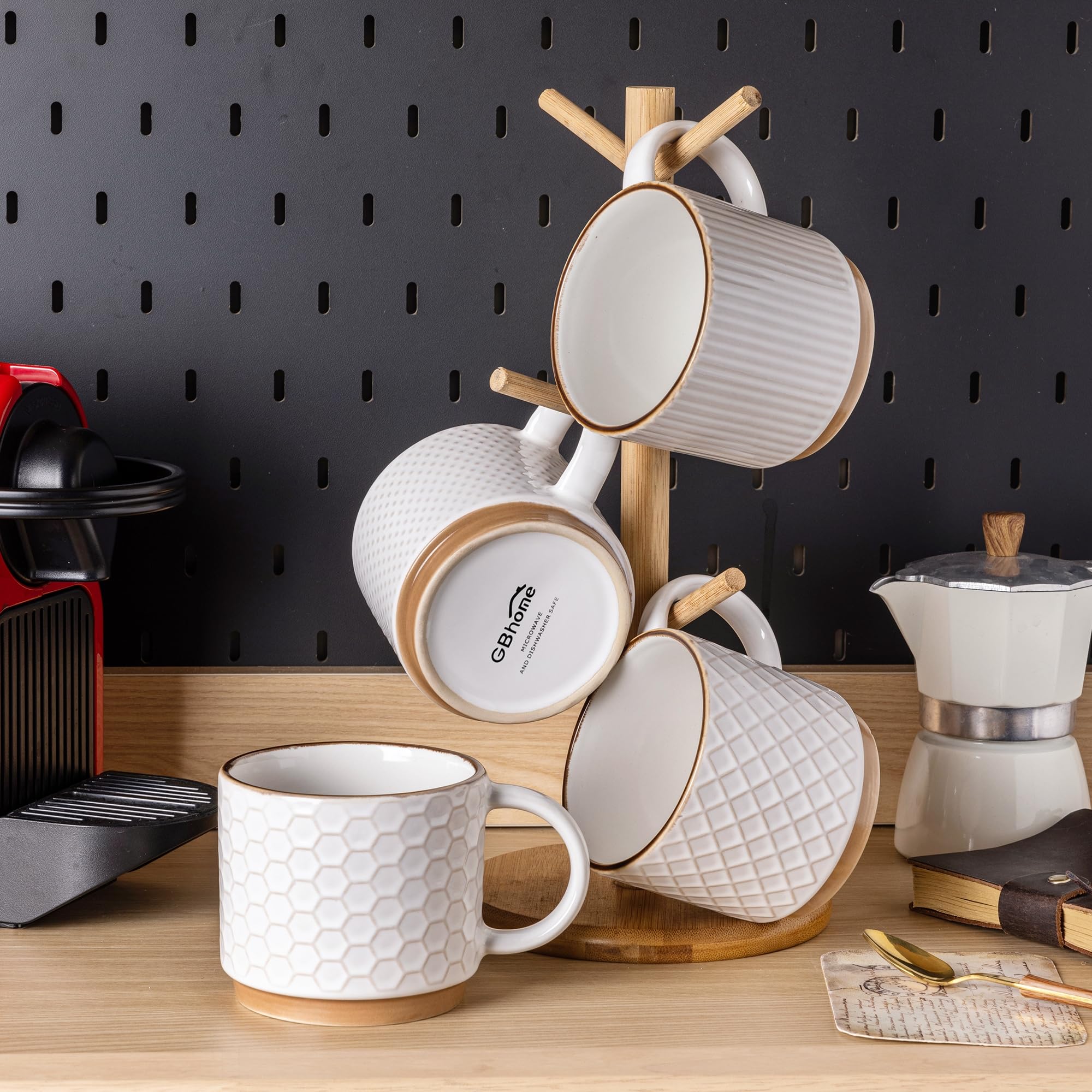 GBhome well-wrapped gift box containing mugs indicating ready-to-gift packaging benefit