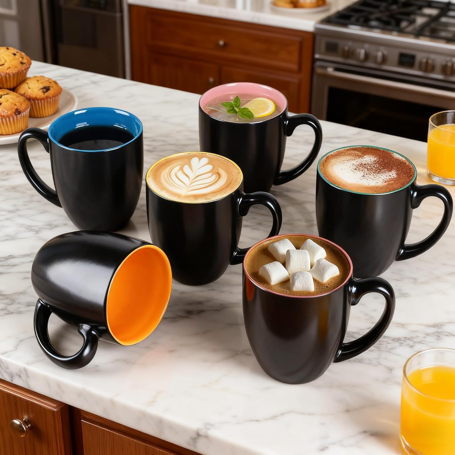 GBhome mug inside microwave showing safe reheating convenience