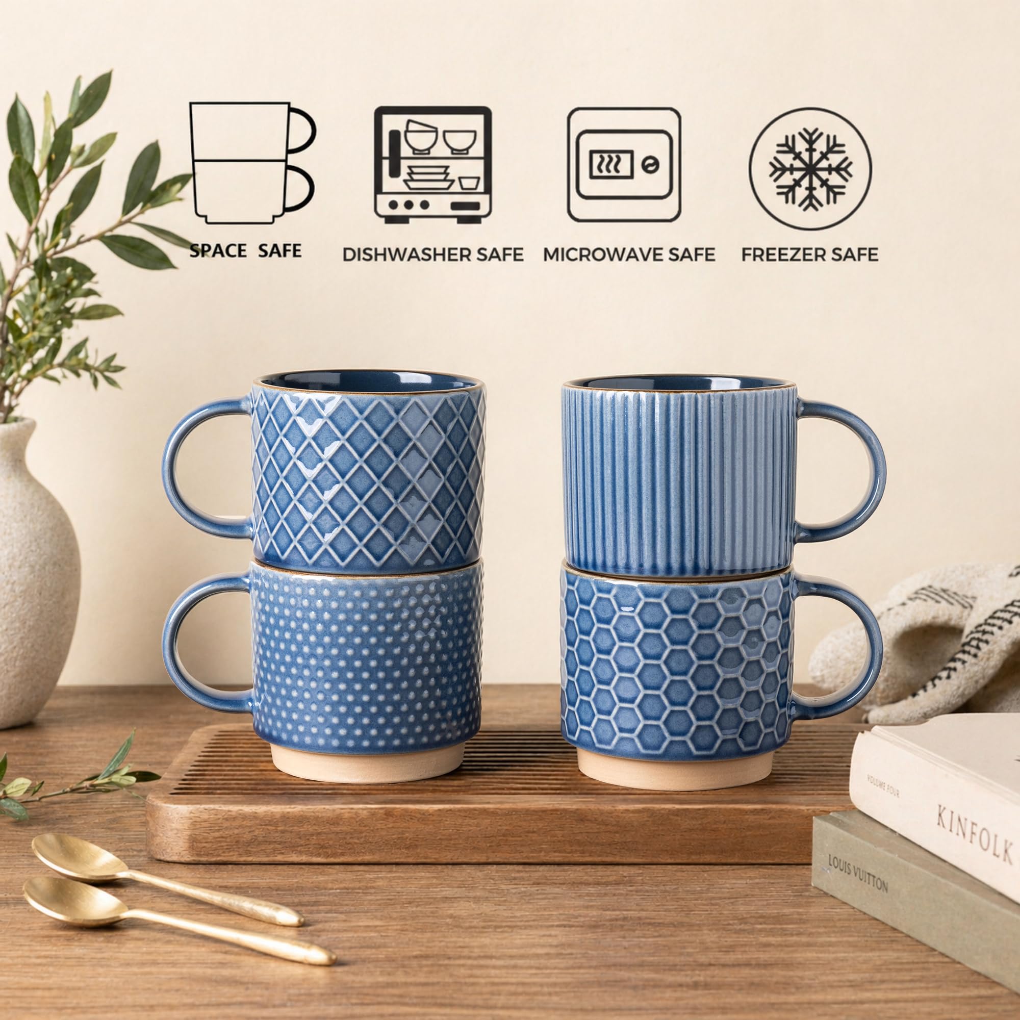 GBhome mugs served with latte and cocoa showing versatility for beverages