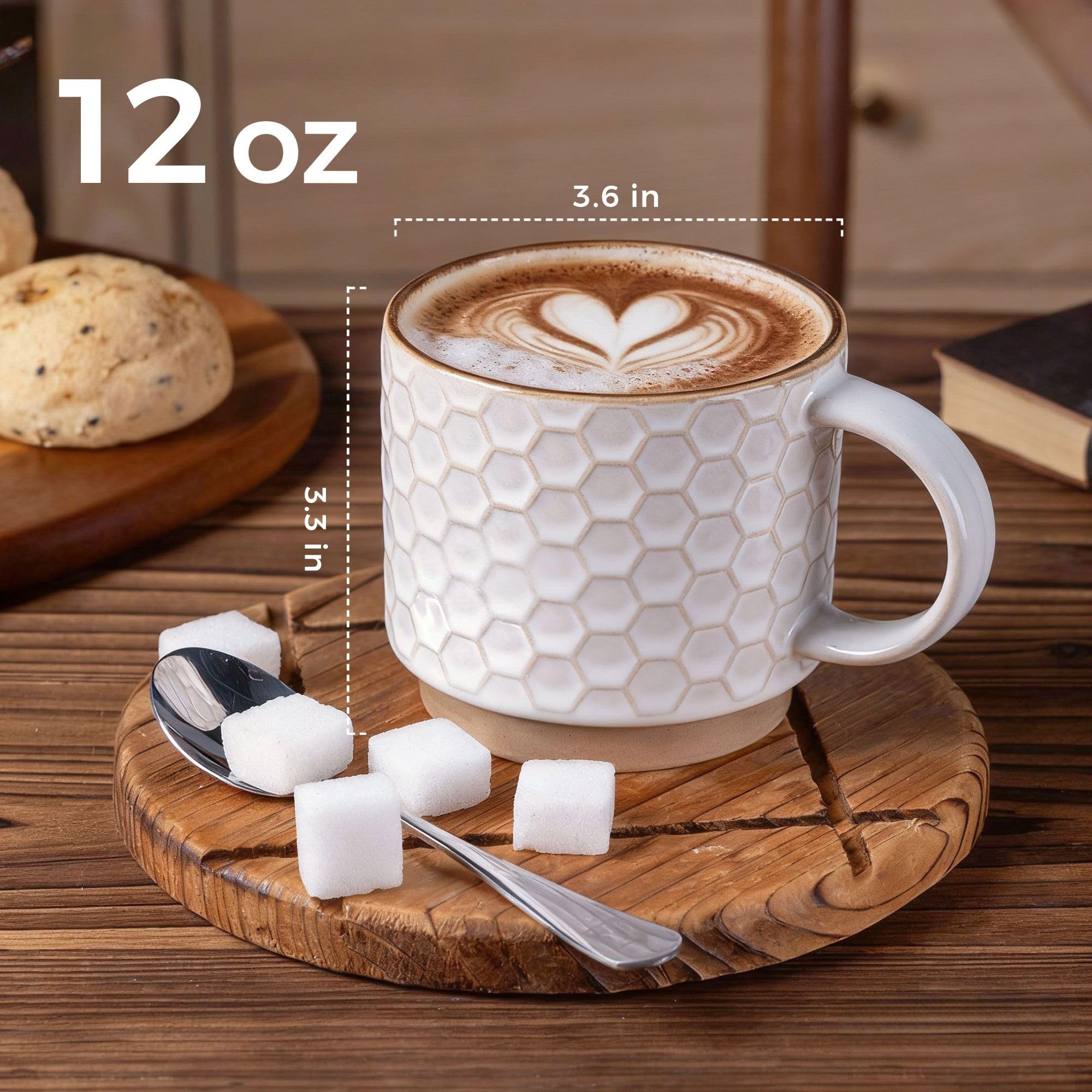 GBhome stacked mugs inside kitchen cabinet demonstrating space-saving stackable design benefit