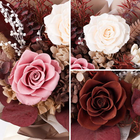 Gcchobv bouquet on desk adding color and no-maintenance decor benefit