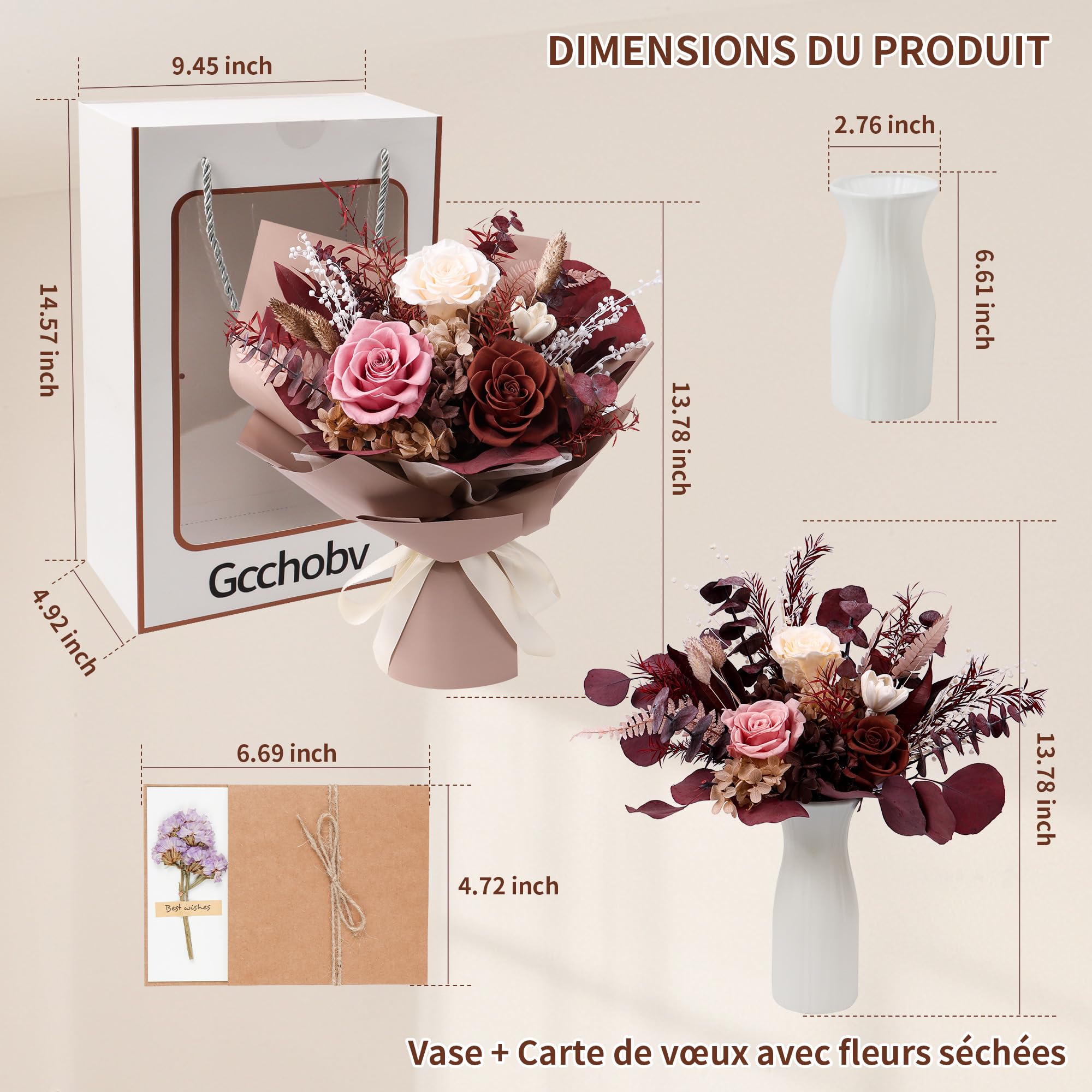 Gcchobv close-up of petal texture highlighting natural preserved detail