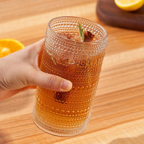 GDCCI glasses filled with cocktails to show large 16oz capacity and presentation