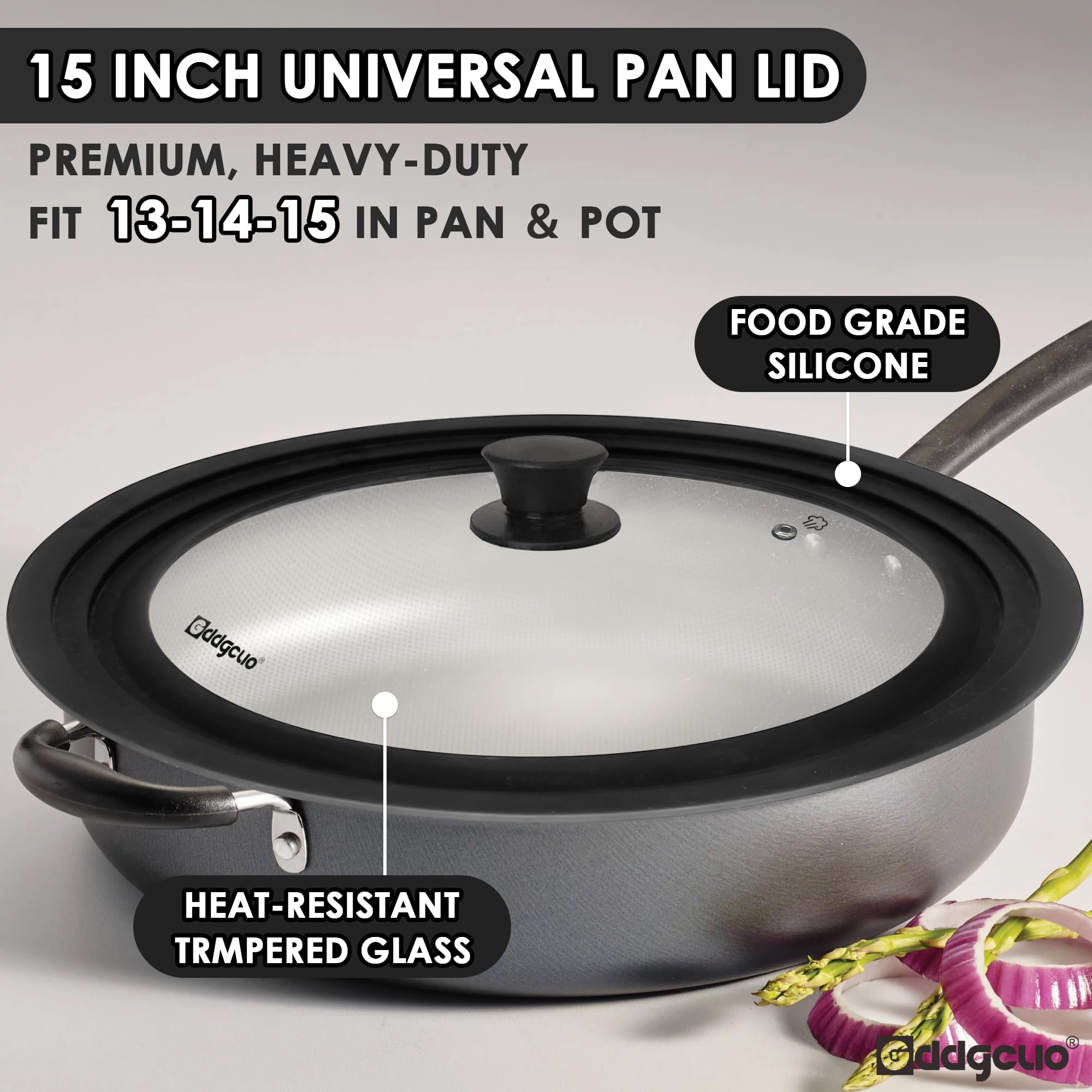 GDDGCUO silicone rim close-up showing heat resistance and secure seal