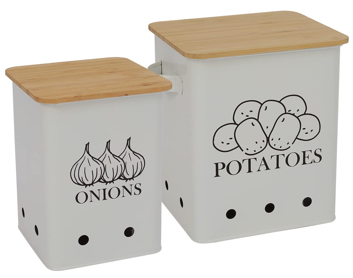 Gdfjiy front view of white storage tins showing tidy organization benefit
