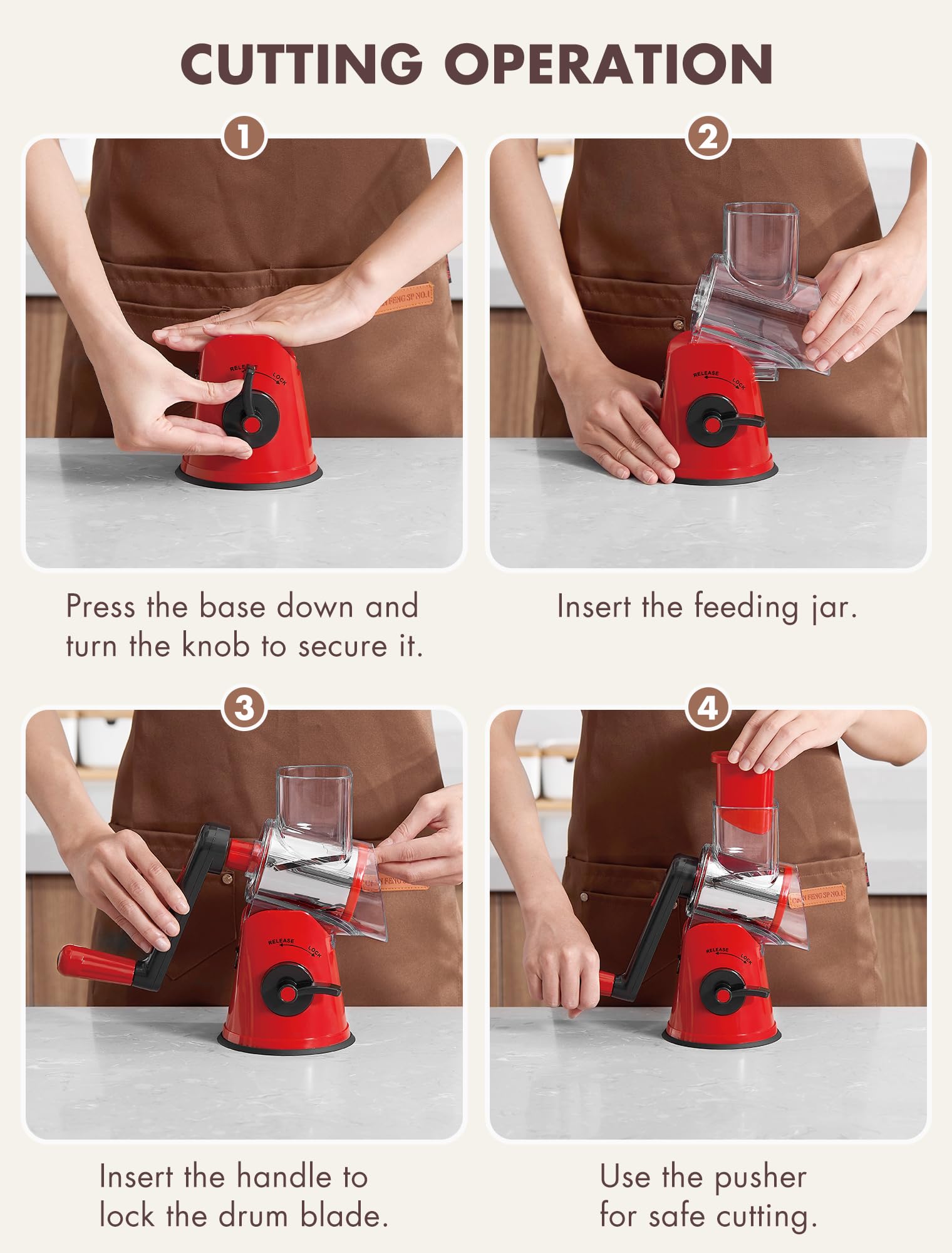 GDL grater next to forks showing compact scale and storage ease