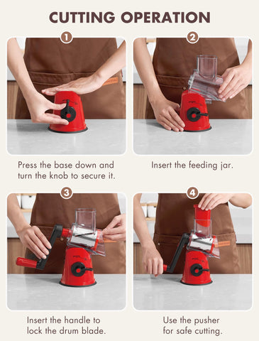 GDL grater next to forks showing compact scale and storage ease