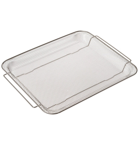 GE basket and tray being placed in dishwasher showing easy cleanup benefit