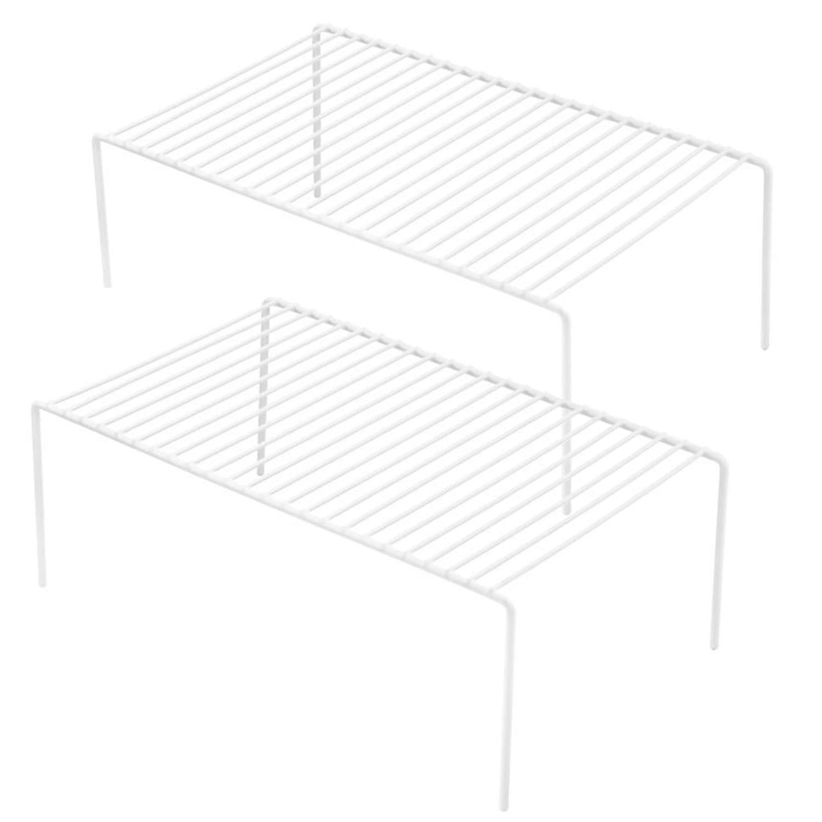GEDLIRE front view of two wire racks showing compact footprint and neat storage