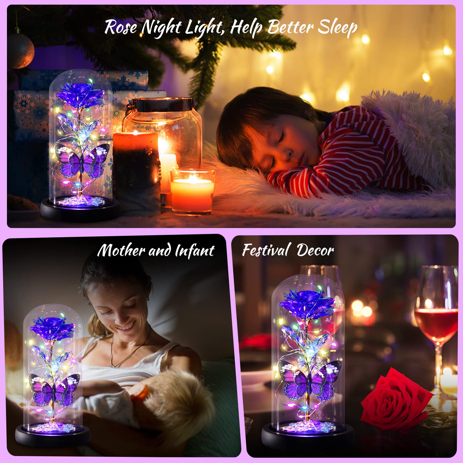 Gee Hut detailed butterfly accent perched on stem enhancing romantic presentation