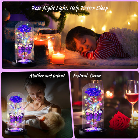 Gee Hut detailed butterfly accent perched on stem enhancing romantic presentation