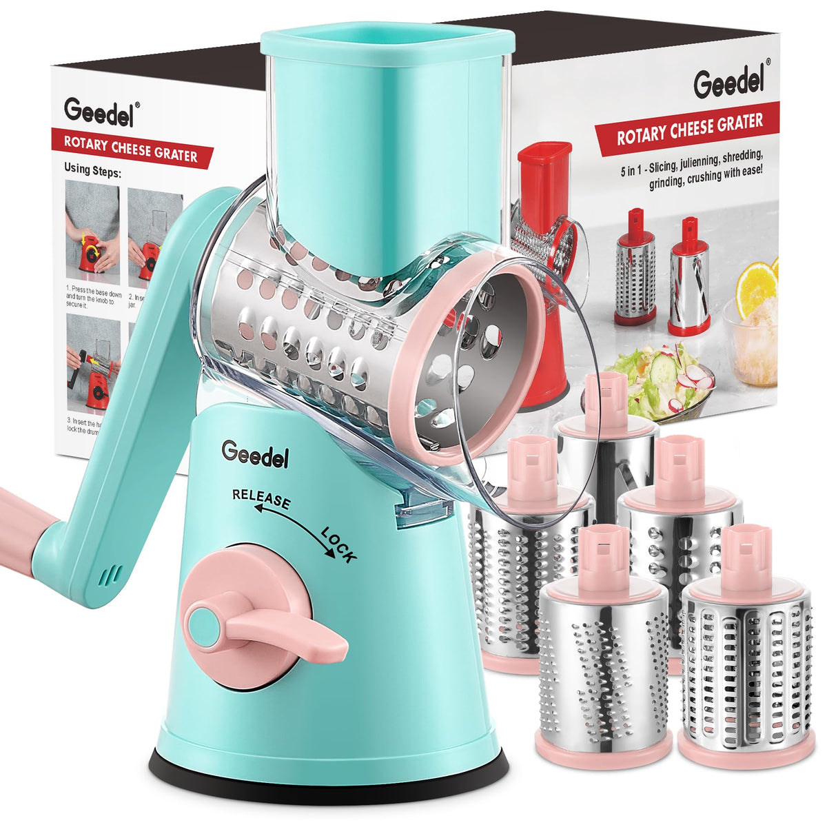 Geedel front packaging showing product and benefits for quick prep
