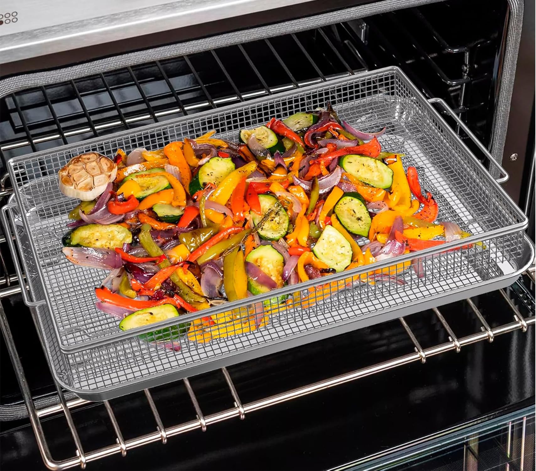 Geesta being placed in dishwasher showing easy cleanup and time savings