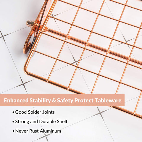 Geesta collapsed flat rack beside cabinet shelf showing space-saving benefit