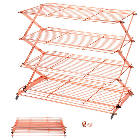 Geesta front view of assembled rack showing compact stack and stability benefit