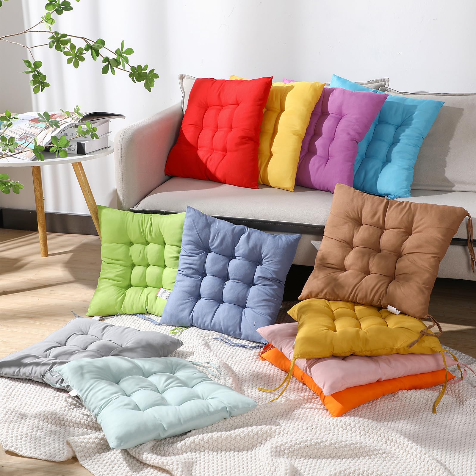 Geetery cushion held in hand showing scale and easy portability