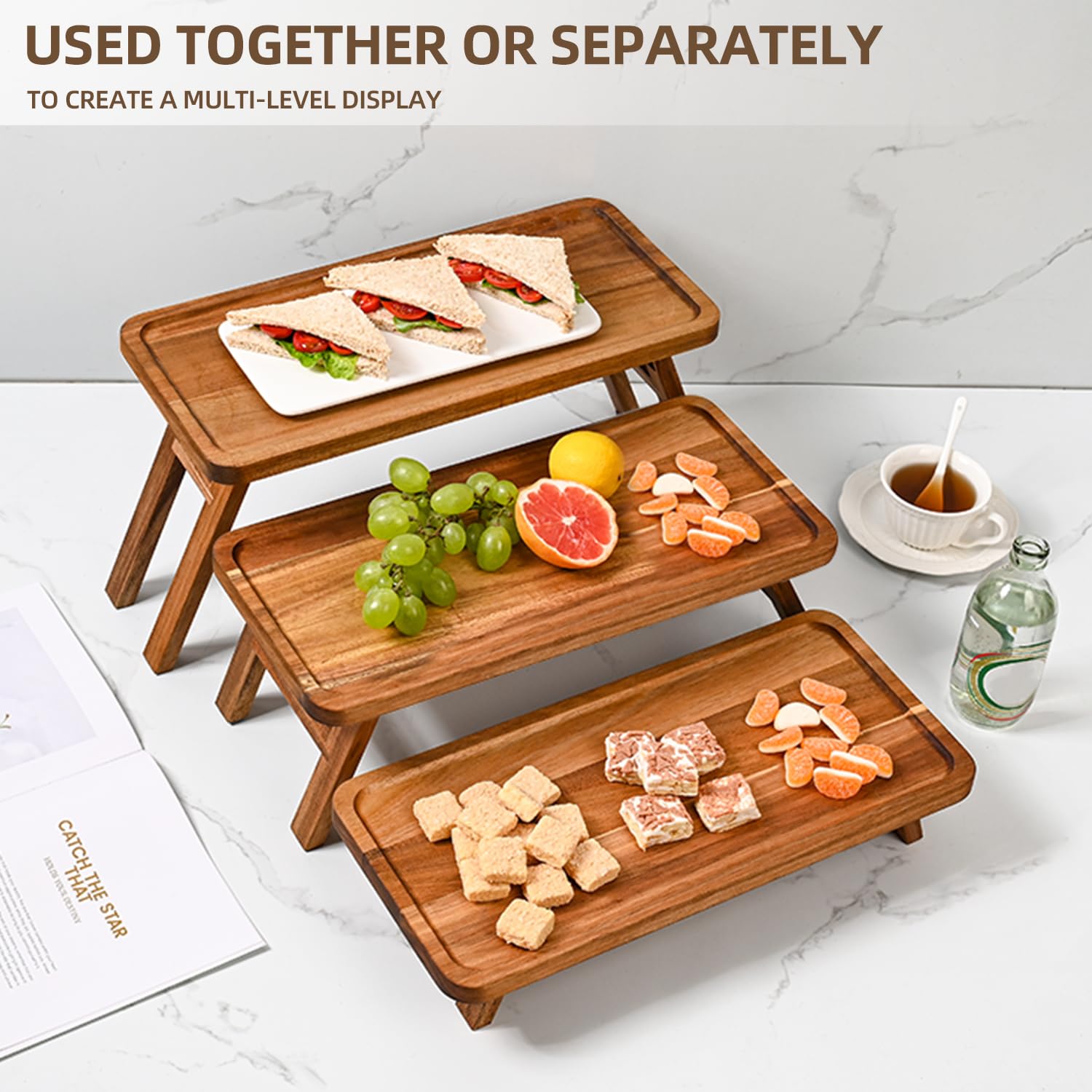 GEHE single tray used as bathroom organizer showing multi-functional storage
