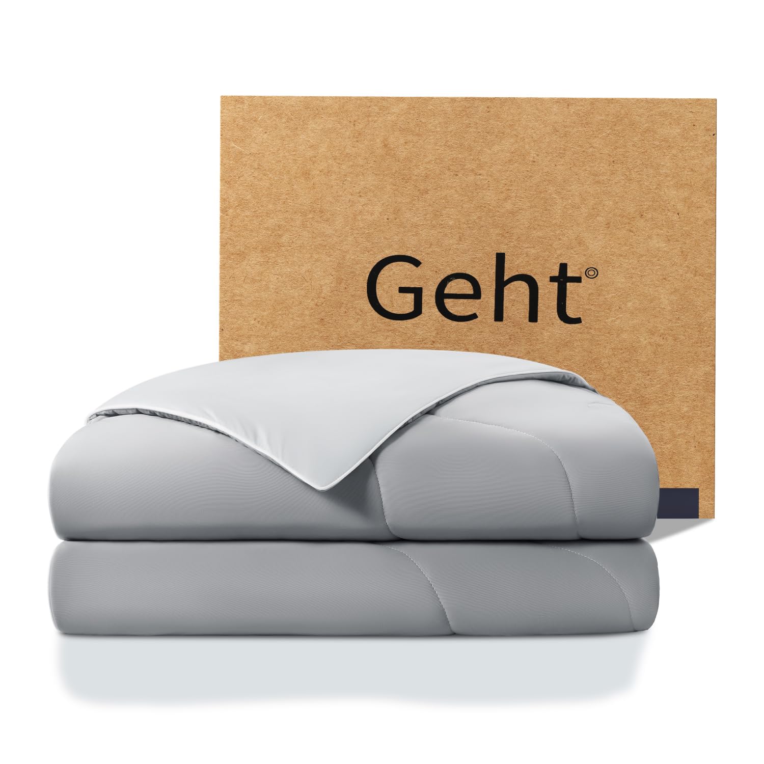 Gehtmnl comforter front view showing king size and cool benefit