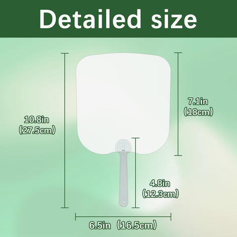 GEKIXUTP back of fan showing coated surface for two-sided sublimation brightness