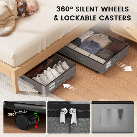 GEMWON reinforced handle and label slot close-up for easy pull-out and organization benefit