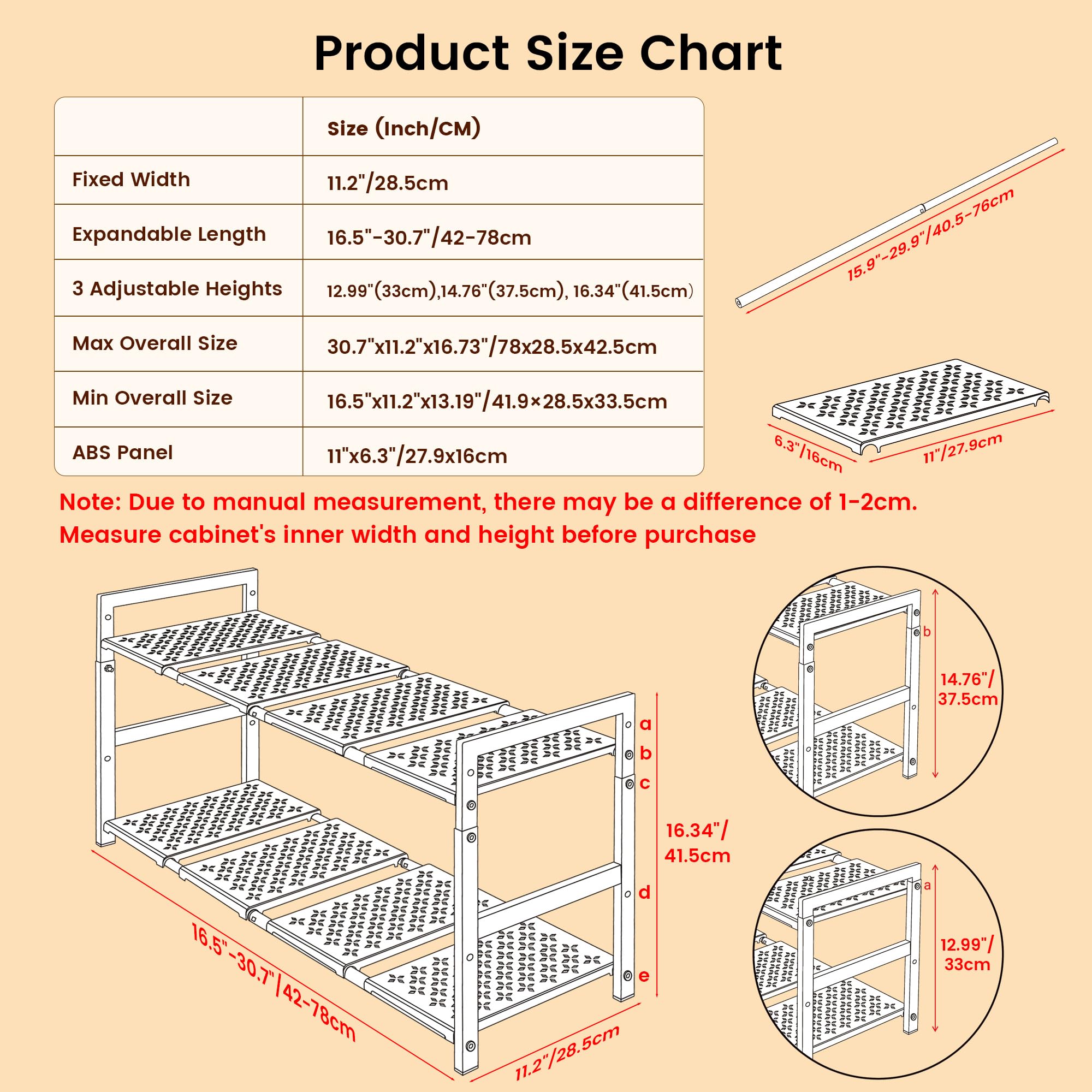 GEMWON height adjustment detail demonstrating multiple mounting hole options