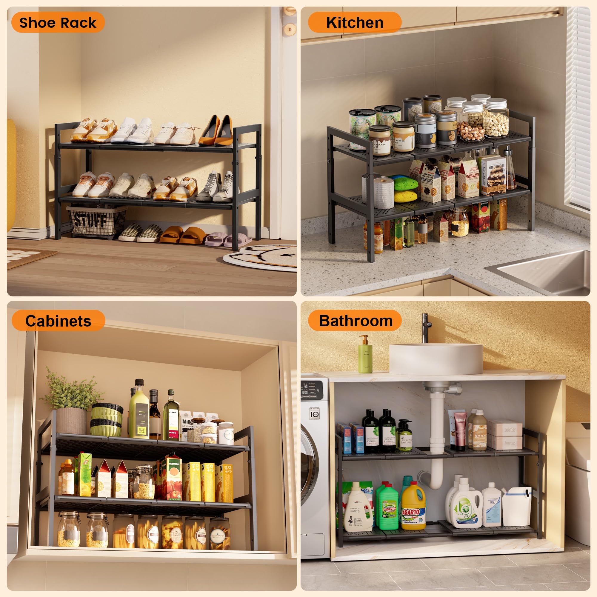 GEMWON lifestyle bathroom cabinet setup organizing toiletries for neat storage