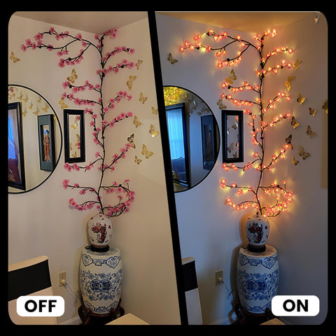 Generic night ambience scene showing warm pink lighting for cozy atmosphere