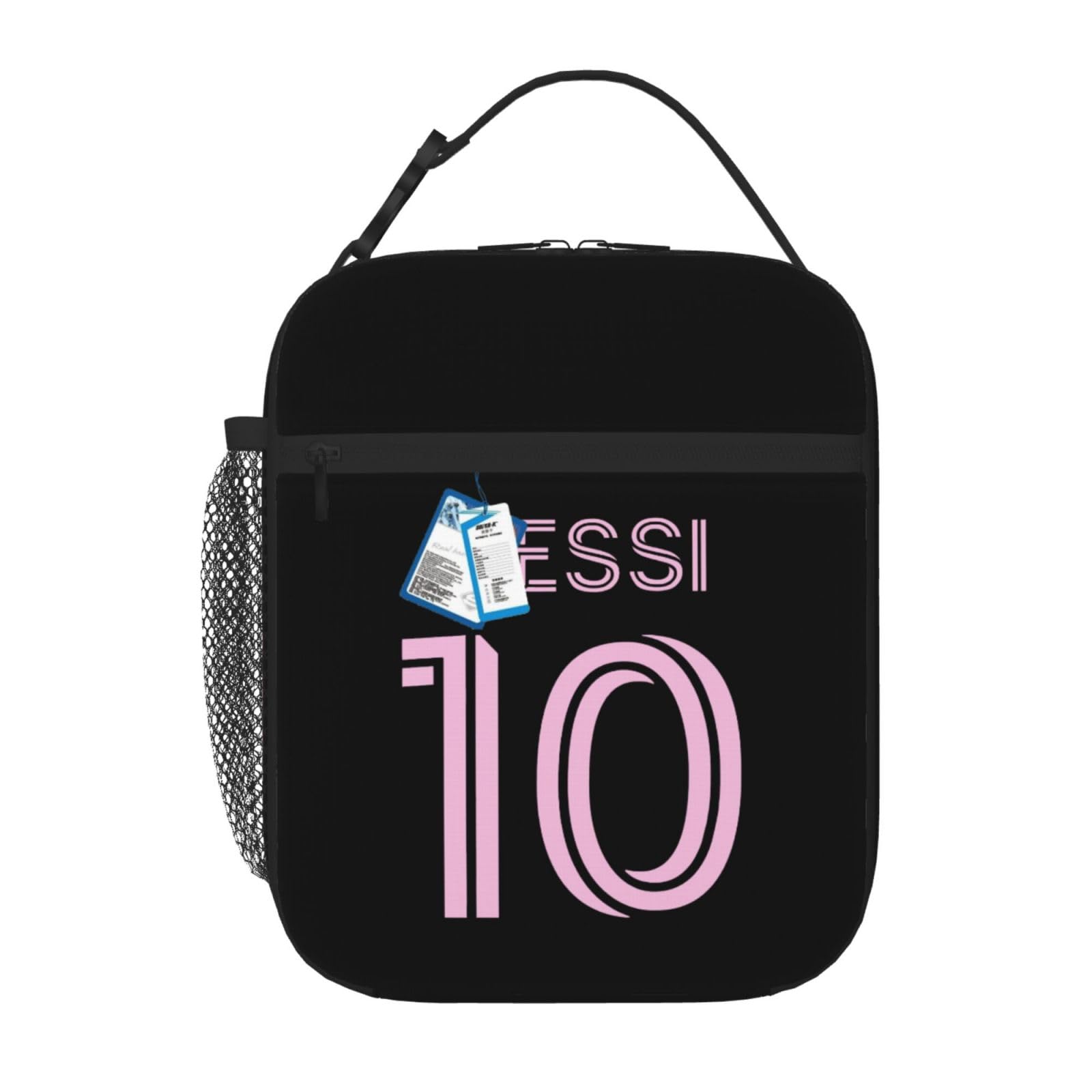 Generic insulated lunch bag front view showing compact shape and durable fabric benefit