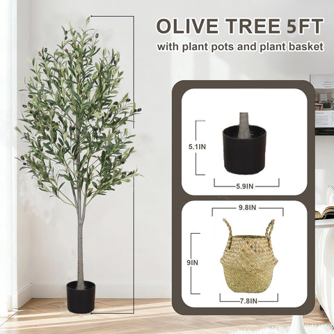 Generic faux olives among branches for authentic decorative detail