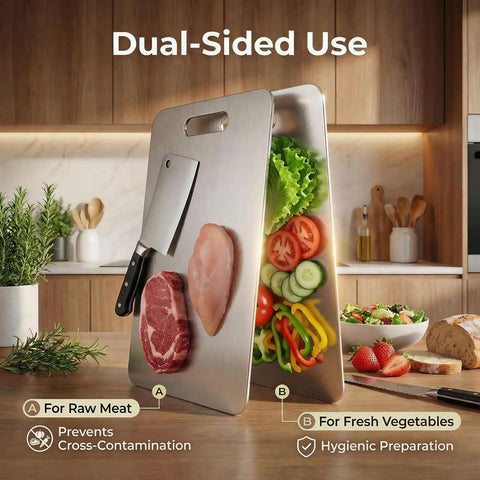 Generic brand lifestyle scene showing boards in a modern kitchen providing durable, eco-friendly choice