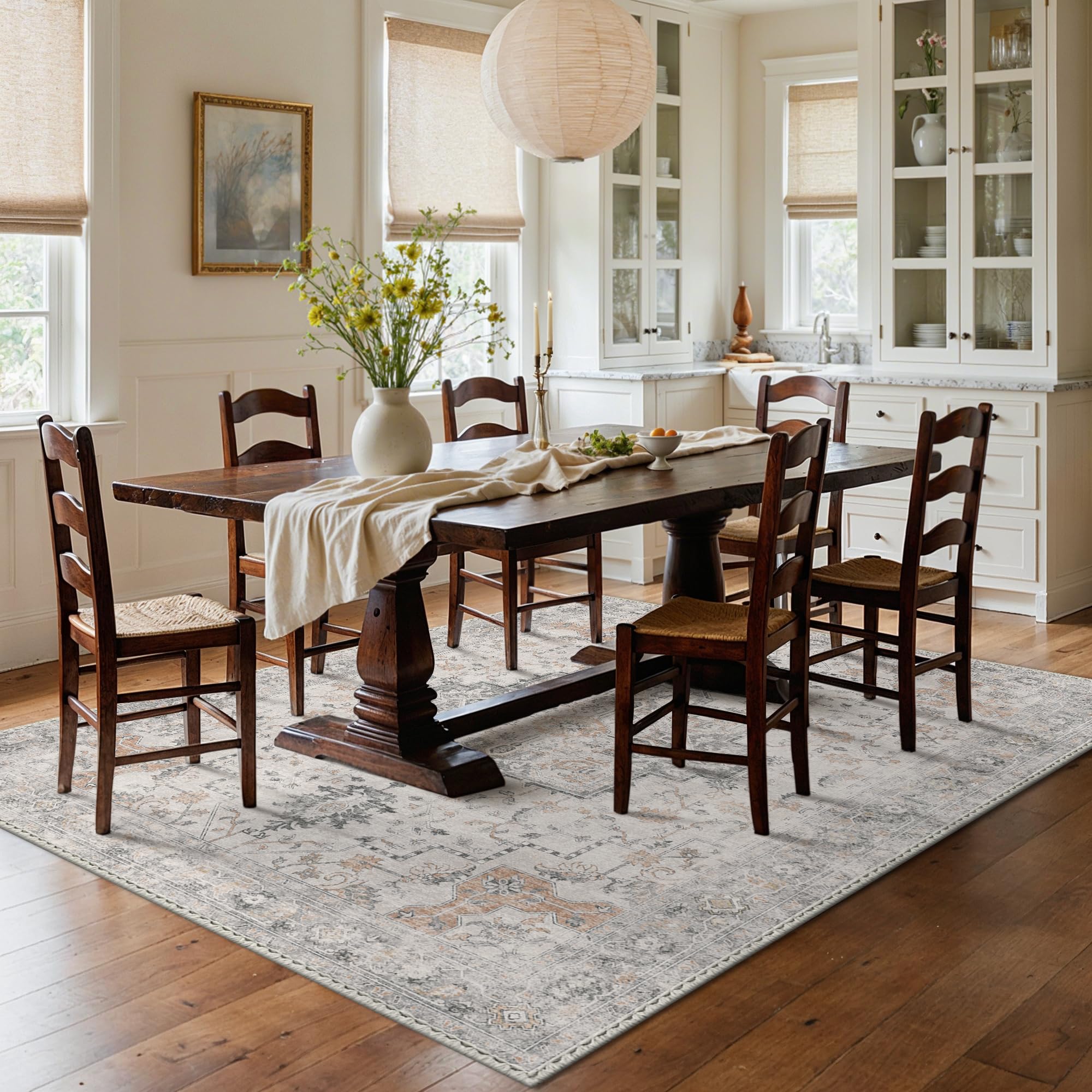 GENIMO non-slip backing detail preventing rug movement and protecting floors