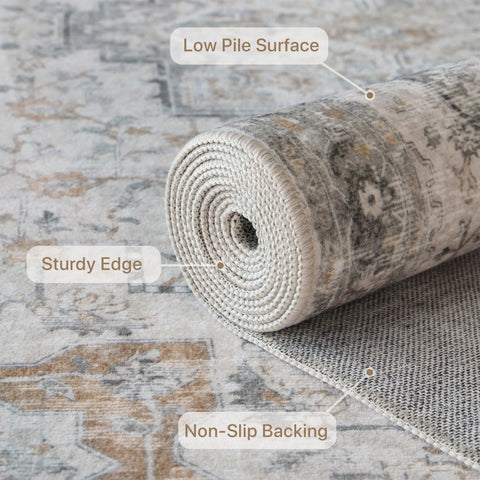 GENIMO size comparison next to sofa showing 5x7 scale benefit