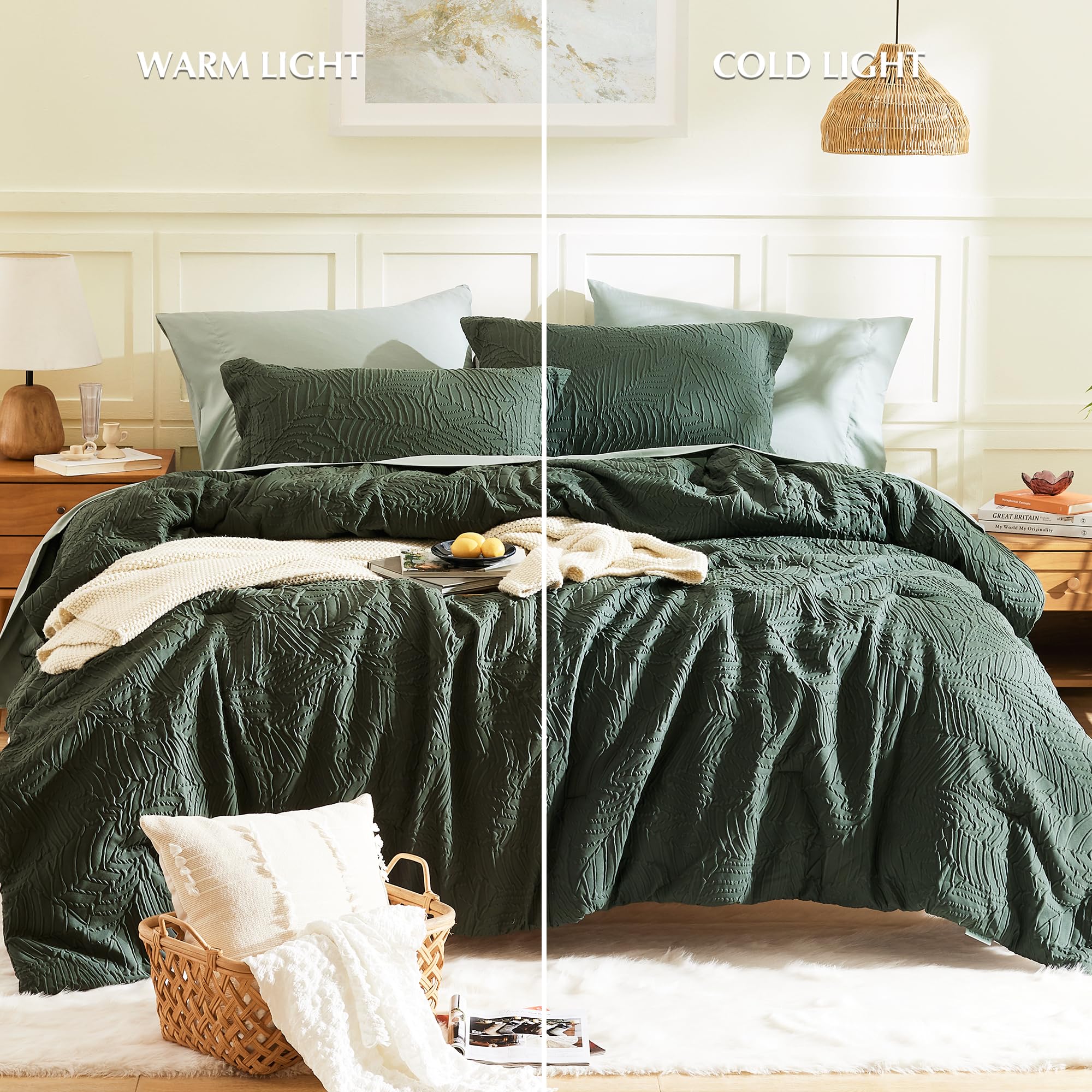 Geniospin vacuum-packed bedding next to ruler showing compact shipping benefit