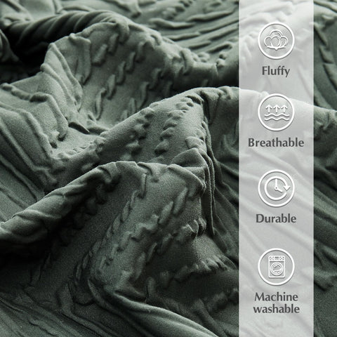 Geniospin arranged shams and pillowcases showing coordinated design benefit