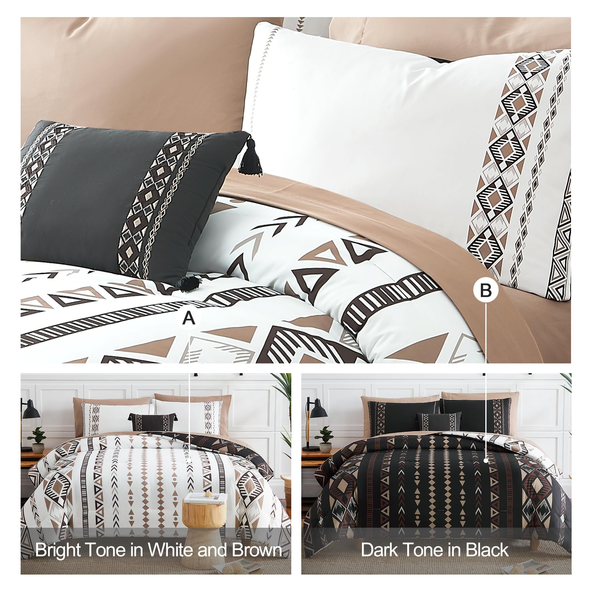 Geniospin reversible comforter darker B side delivers warm contrast