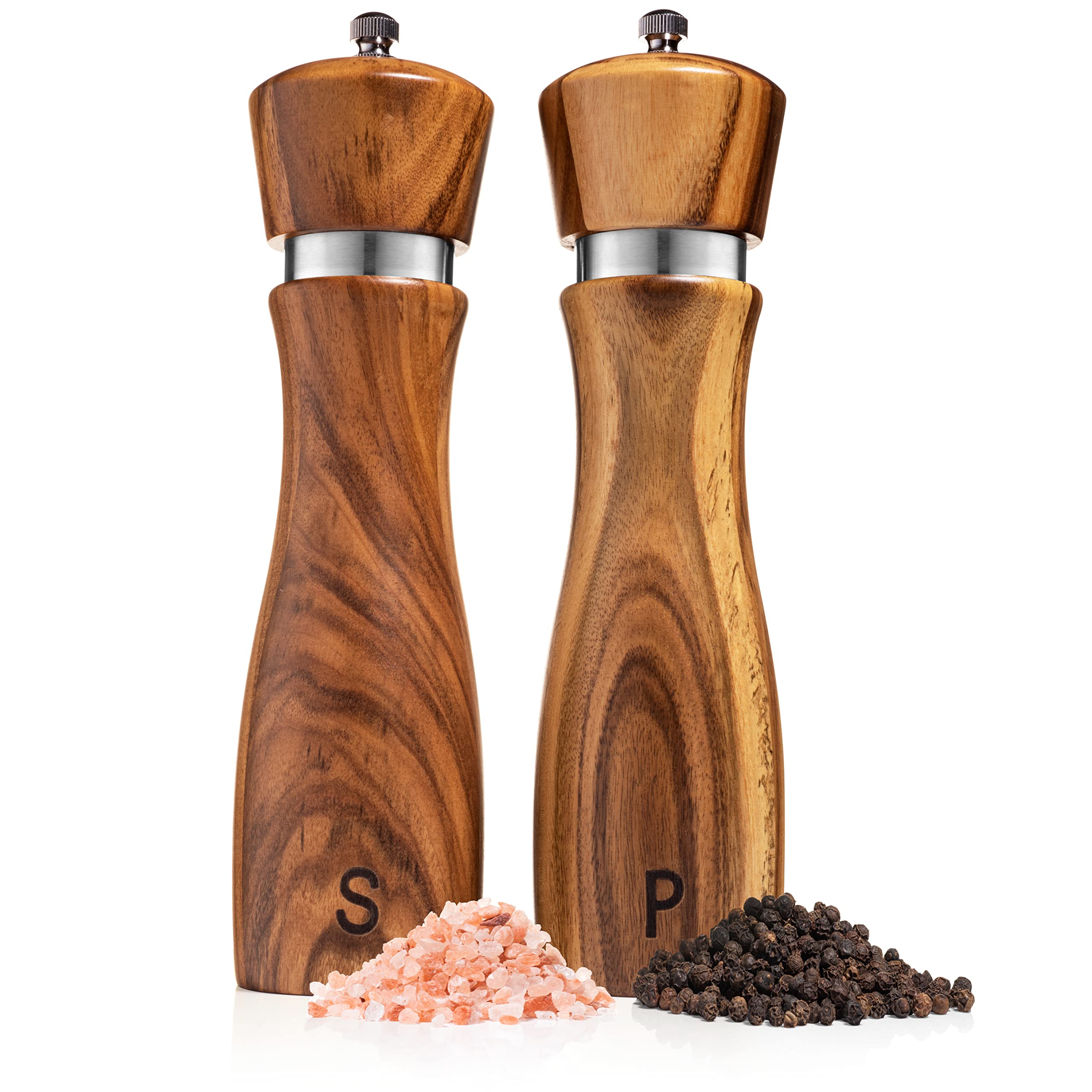 Gennua Kitchen front packaging showing elegant boxed salt and pepper set and ready-to-gift benefit