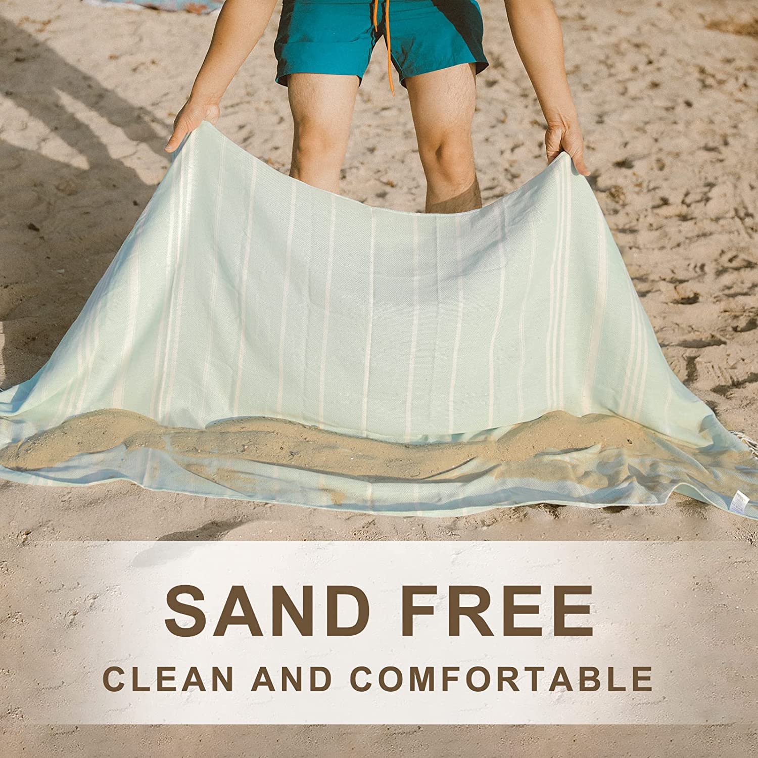 Genovega towel on lounge chair comparing full 36 by 72 inch coverage benefit