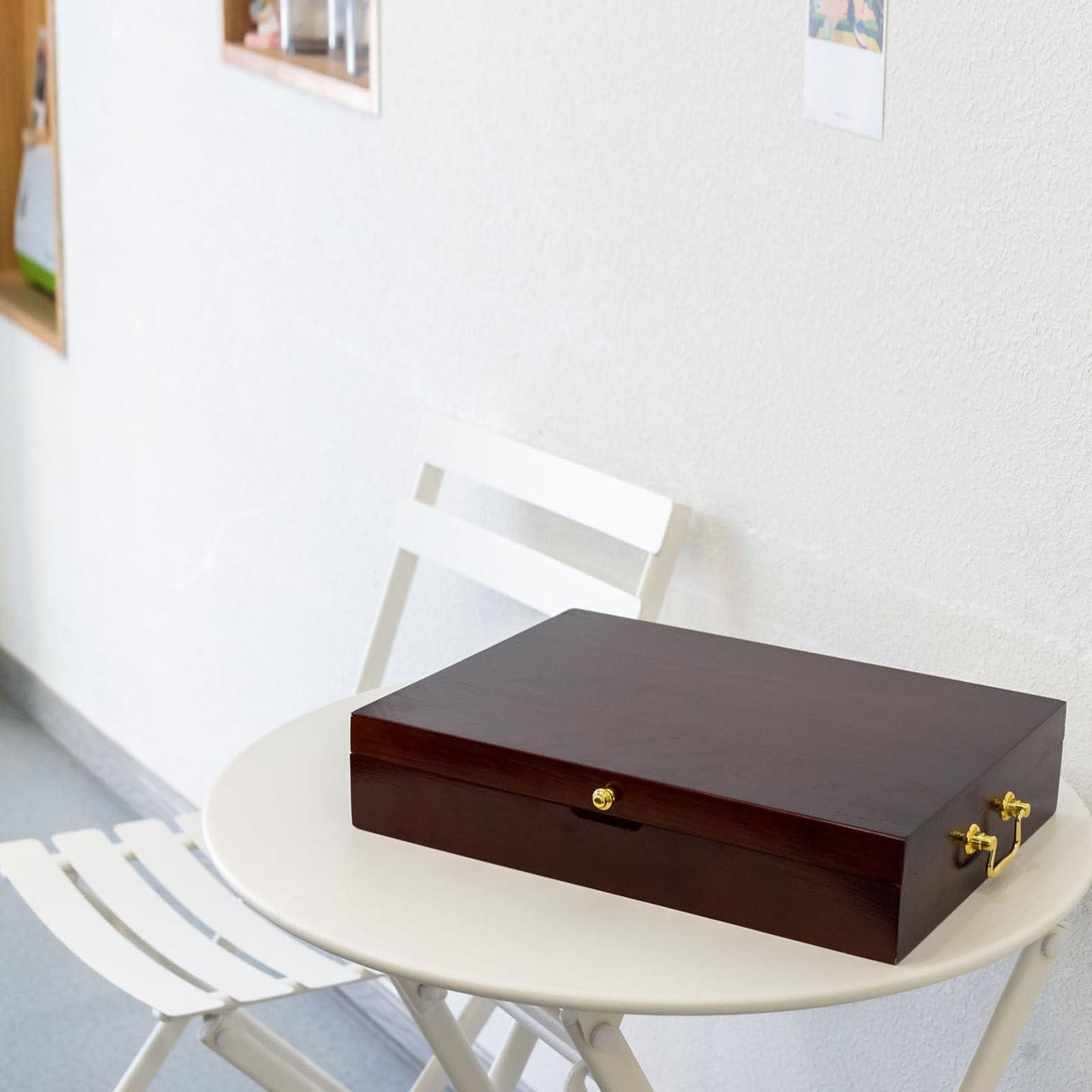 GENRICE chest next to utensils showing size and capacity for twelve place settings