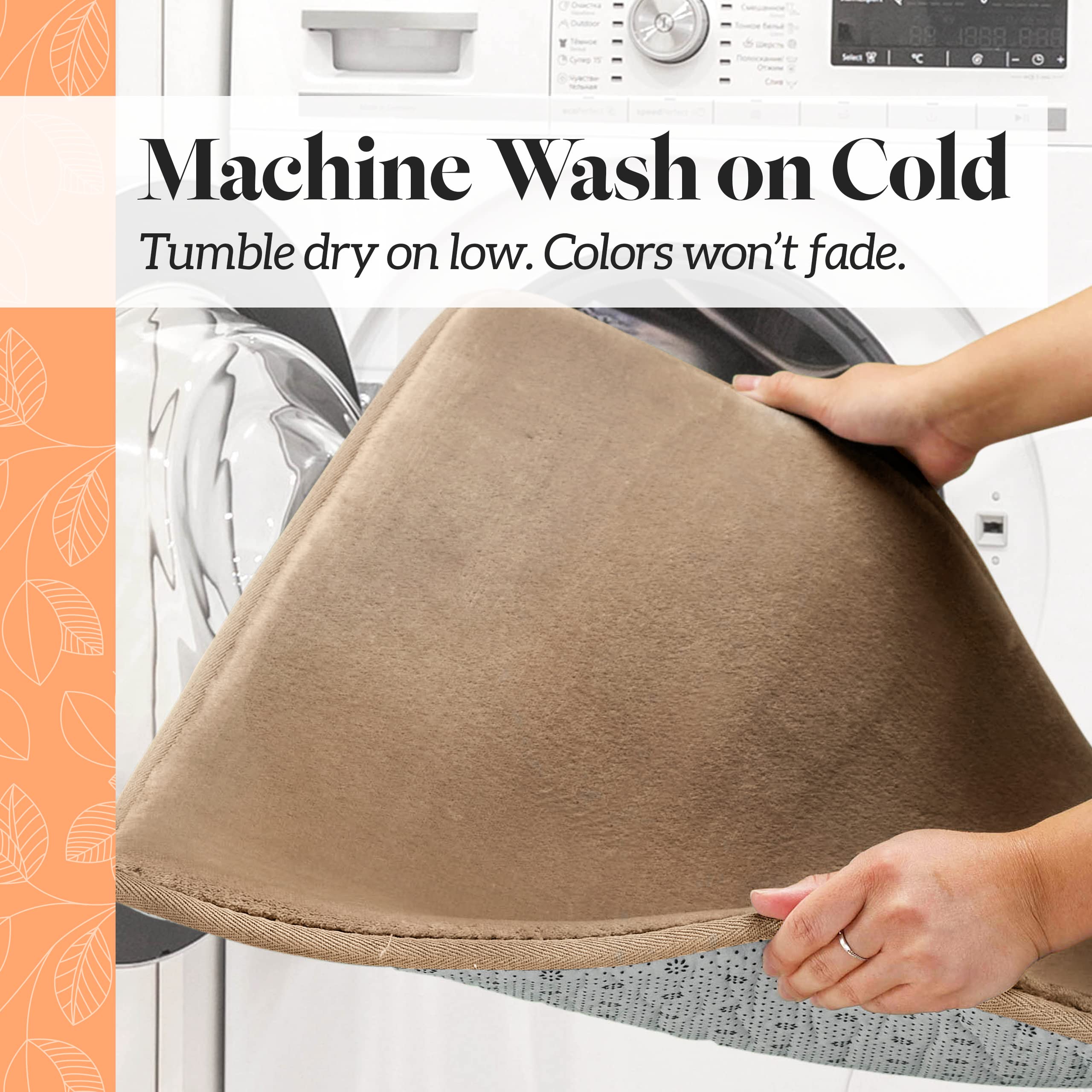 Genteele absorbent demo with water drops shows quick drying benefit