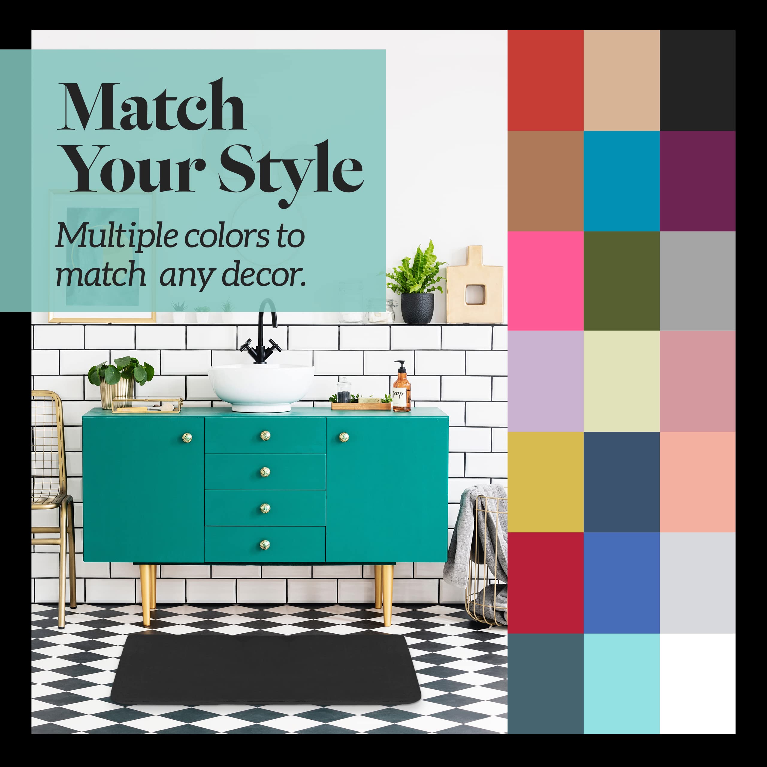 Genteele folded mat stored compactly saving space when not used