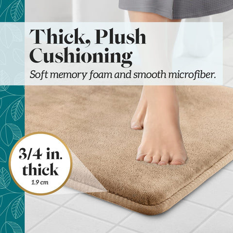 Genteele underside non-slip backing provides secure grip and safety