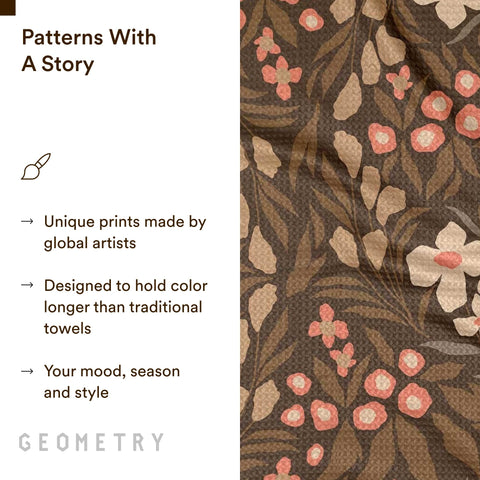 GEOMETRY hem and label detail showing durable stitching and quality
