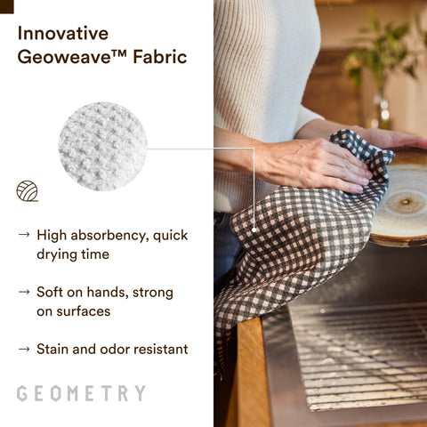 GEOMETRY towel drying glassware gently without scratches