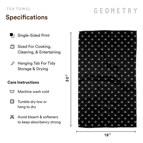 GEOMETRY towel wiping a countertop fast-drying and lint-free cleaning